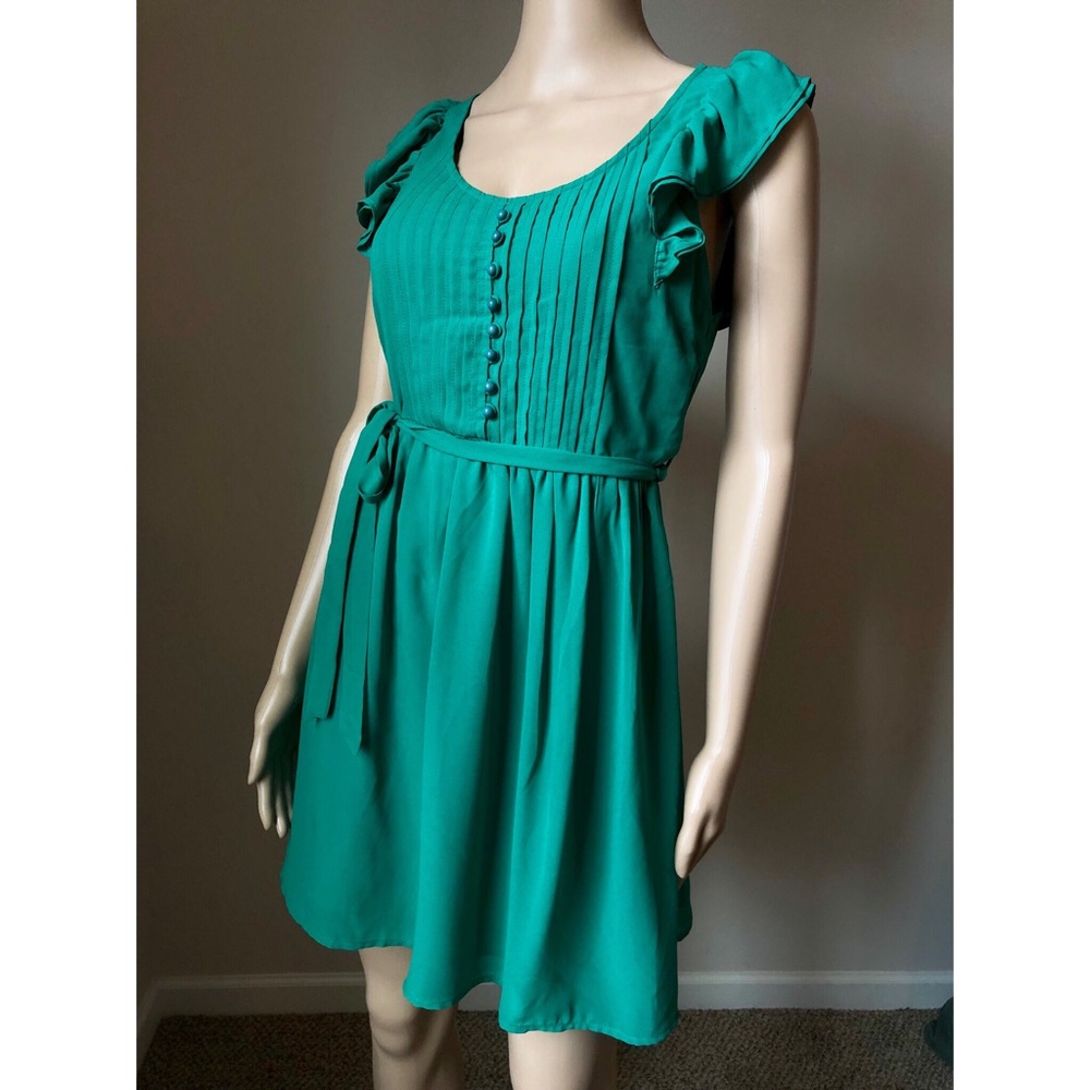 GREEN FOREVER 21 DRESS